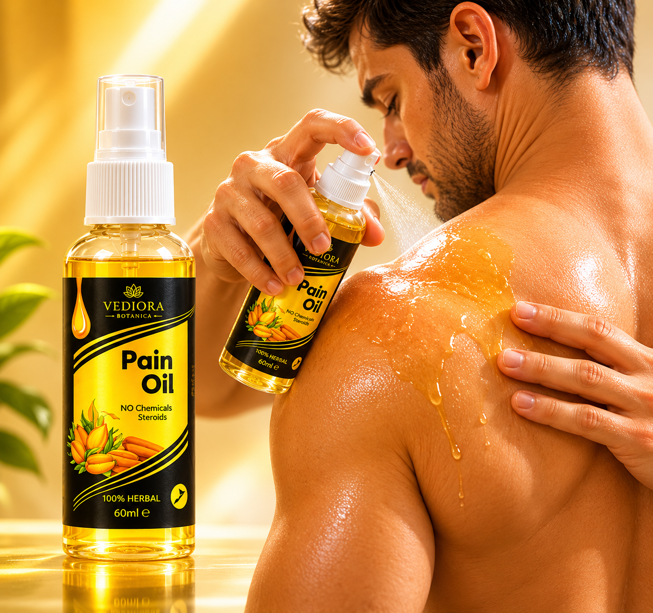 VEDIORA BOTANICA PAIN KILLER OIL-KNEE,NECK,BACK PAIN RELIEF PRO
