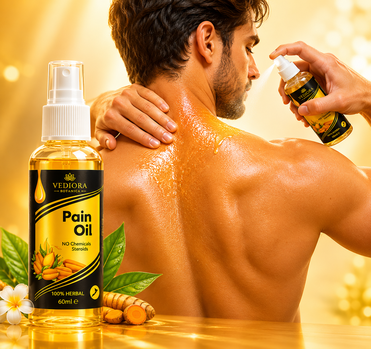 VEDIORA BOTANICA PAIN KILLER OIL-KNEE,NECK,BACK PAIN RELIEF PRO