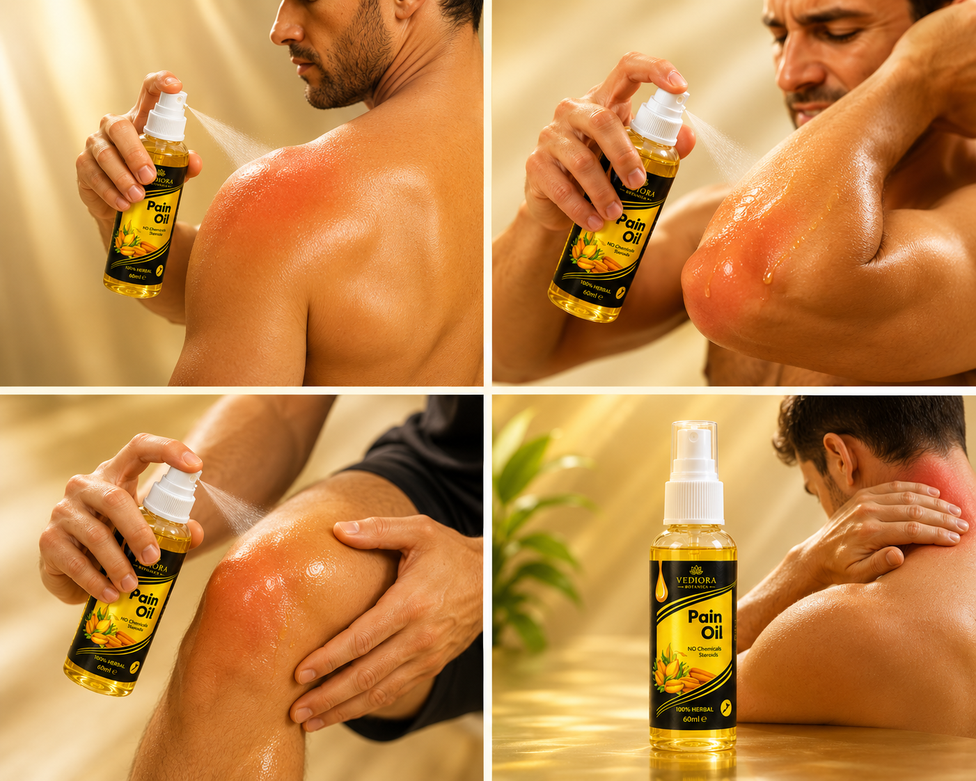 VEDIORA BOTANICA PAIN KILLER OIL-KNEE,NECK,BACK PAIN RELIEF PRO