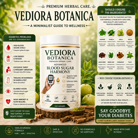 VEDIORA BOTANICA ® DIABETES BLOOD SUGAR POWDER 60DAYS CHALLENGE