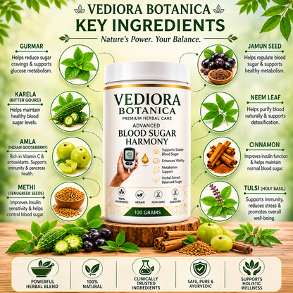VEDIORA BOTANICA ® DIABETES BLOOD SUGAR POWDER 60DAYS CHALLENGE