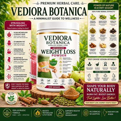 VEDIORA BOTANICA WEIGHT LOSS POWDER 30DAYS CHALLENGE