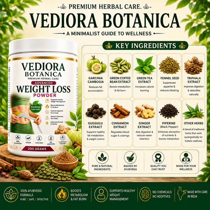 VEDIORA BOTANICA WEIGHT LOSS POWDER 30DAYS CHALLENGE