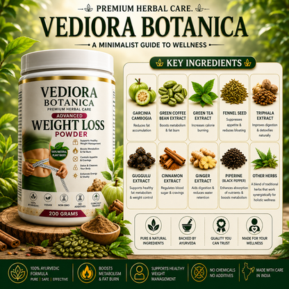VEDIORA BOTANICA WEIGHT LOSS POWDER 30DAYS CHALLENGE