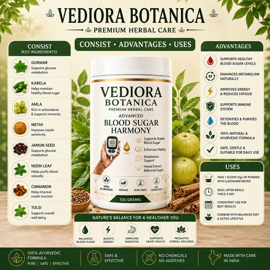 VEDIORA BOTANICA ® DIABETES BLOOD SUGAR POWDER 60DAYS CHALLENGE